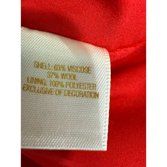 Kate Spade Red Wool Blend Short Sleeve Sheath Dress Women’s Size 8 Classic - Picture 10 of 12